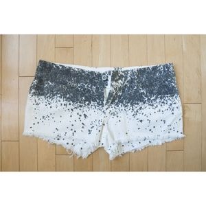 Carmar White + Black Denim Short